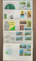 First Day cover Collection. 5 First Day Covers includes Bailiwick of Guernsey 1978 FDC Collection.