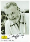 James Galway signed 6x4inch black and white photo. Good condition. All autographs come with a