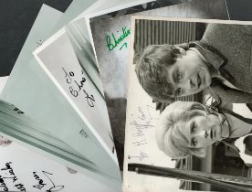 Liz Fraser signed Black and white photo collection, 10x8" appx some photos are dedicated and