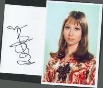 Felicity Kendall signed white card with unsigned 6x4inch colour photo. Good condition. All