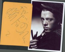 Richard Attenborough and Anton Dolin signed album page. Signed back to back. Good condition. All