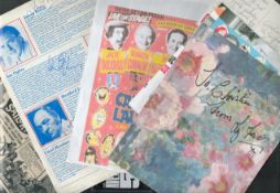 Assorted ephemera collection, includes theatre programmes and signatures such as Liz Fraser and
