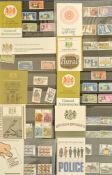 Stamp Collection. 10 stamp books collection, includes Police British Post Office Mint Stamps. Good