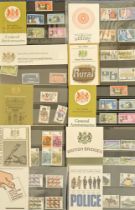 Stamp Collection. 10 stamp books collection, includes Police British Post Office Mint Stamps. Good