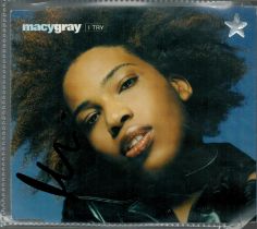 MACY GRAY Singer signed 'I Try' CD Good condition. All autographs come with a Certificate of