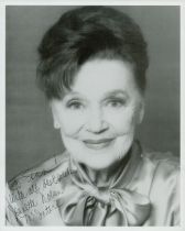 Jeanette Nolan signed 10x8 inch black and white photo dedicated. Good condition. All autographs come