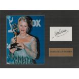 Dame Helen Mirren 16x12 mounted signature piece includes signed white card and stunning colour