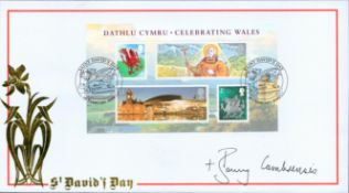 Dr Barry Morgan signed St David's Day FDC. 26/2/2009 Pembrokeshire postmark. Good condition. All