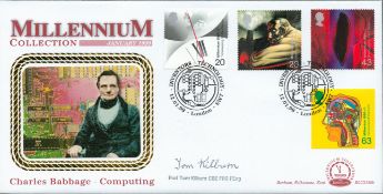 Prof Tom Killburn CBE signed Millennium Collection FDC. 12/1/1999 London SW7 postmark. Good
