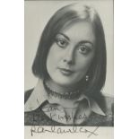 Paula Wilcox signed 6x4inch black and white photo. Dedicated. Good condition. All autographs come