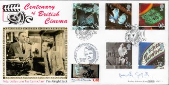 Kenneth Griffith signed Centenary of British Cinema FDC 21st October 1995. Good condition. All