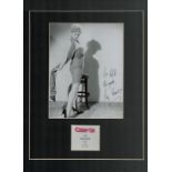 Liz Fraser signed 16x12 inch mounted black and white photo dedicated. Good condition. All autographs