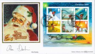 Alex Deaking signed Merry Christmas FDC Yule Tide Close London 2nd November 2004. Good condition.