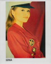 Sonia signed 10x8 inch colour promo photo. Dedicated. Good condition. All autographs come with a