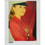 Sonia signed 10x8 inch colour promo photo. Dedicated. Good condition. All autographs come with a