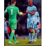 Joe Hart signed colour photo. Measures 7"x5" appx. Good condition. All autographs come with a