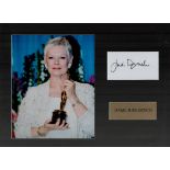 Dame Judi Dench 16x12 inch mounted signature piece includes signed white card and colour photo. Good