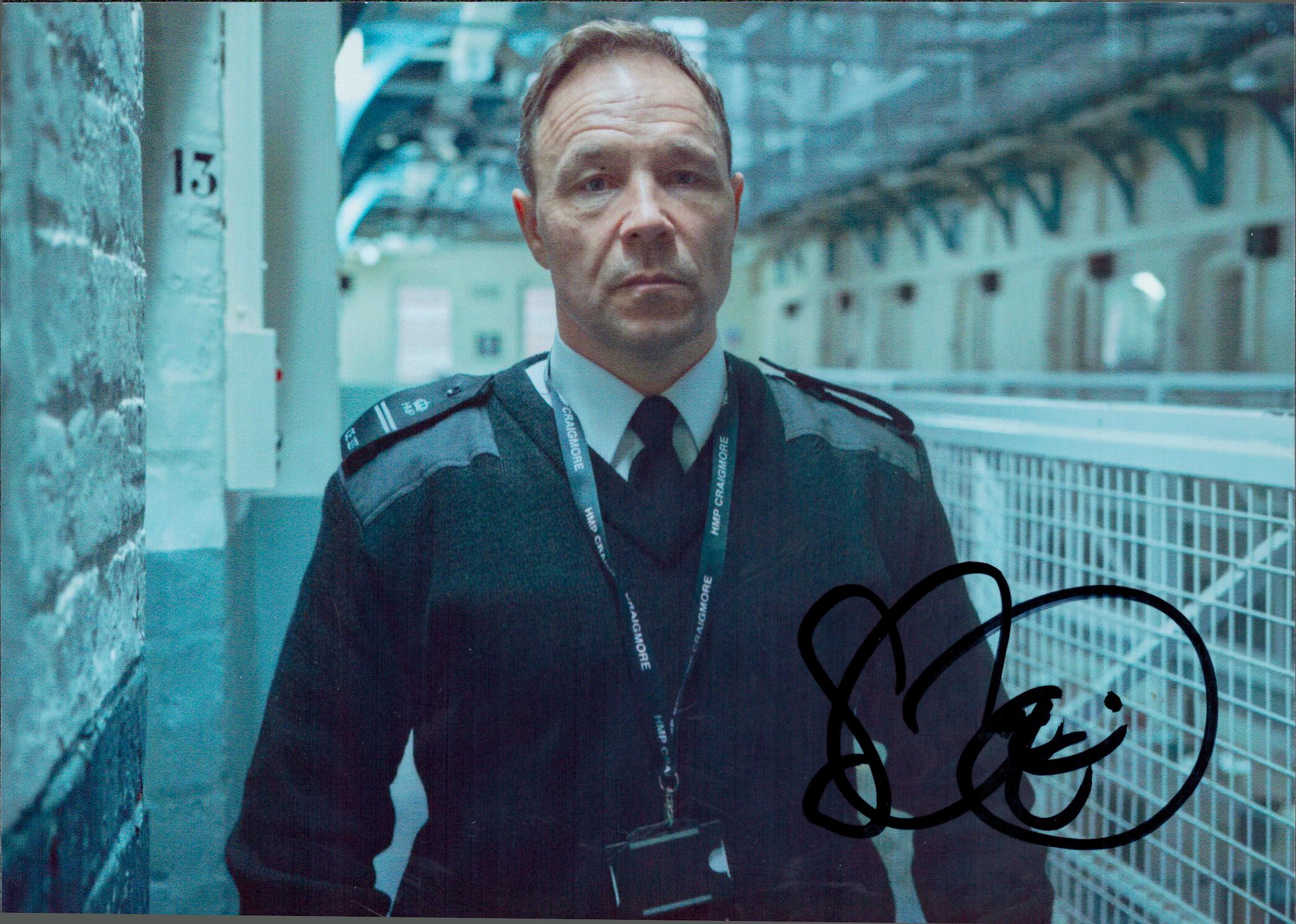 Stephen Graham signed colour photo from his role in Line of Duty crime drama series. Measures 7"x5"