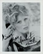 Rachel Hunter signed 10x8 inch black and white photo dedicated. Good condition. All autographs