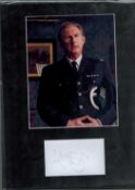 Adrian Dunbar framed signature piece with colour photo from his role in Line of Duty. Measures 12"
