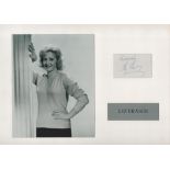 Liz Fraser 16x12 inch mounted signature piece includes signed white card and stunning black and