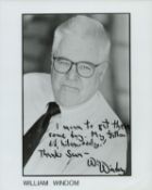 William Windom signed 10x8 inch black and white photo. Good condition. All autographs come with a