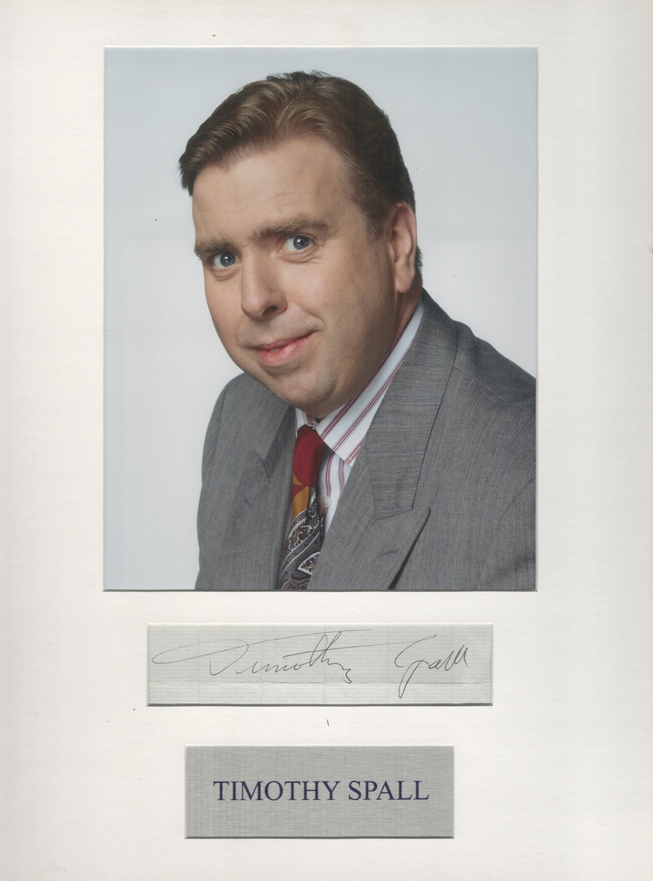 Timothy Spall 16x12 inch mounted signature piece includes signed page and colour photo. Good