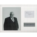 Richard Griffiths 16x12 inch mounted signature piece includes signed album page and black and