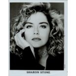 Sharon Stone signed 10x8 inch black and white promo photo. Good condition. All autographs come