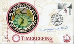 Raymond Baxter signed Inventors Millenium Countdown Timekeeping FDC Greenwich London 12th January