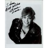 Diane Lane signed 10x8 inch black and white photo dedicated. Good condition. All autographs come