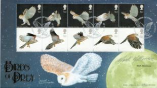 Mark Wilkinson signed Birds of Prey FDC Bedfordshire 14th January 2003. Good condition. All