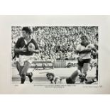 Morne Du Plessis limited edition signed print with signing photo Morne du Plessis was one of South