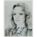 Hayley Mills signed 10x8 inch black and white photo. Dedicated. Good condition. All autographs