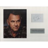 Tom Wilkinson 16x12 inch mounted signature piece includes signed white card and colour photo. Good