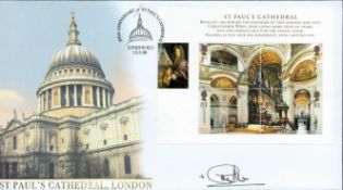 Rev Graeme Knowles signed St Pauls Cathedral FDC. 13/5/08 London EC1 postmark. Good condition. All