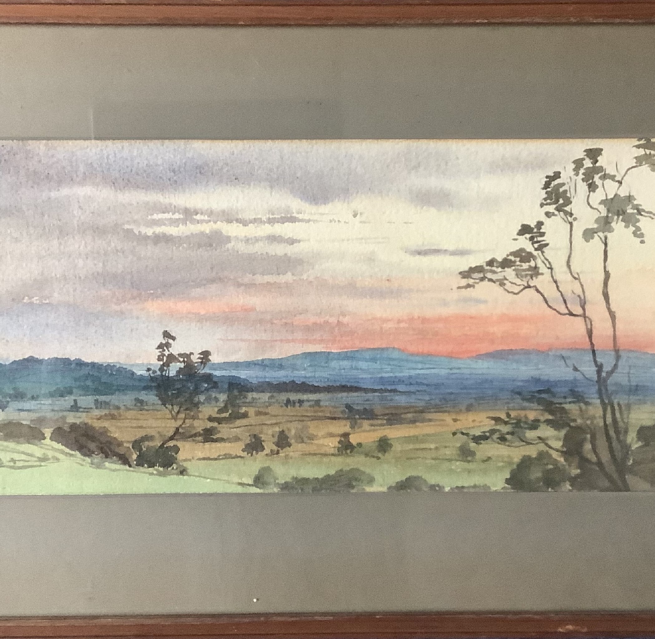 Original Watercolour Painting By Unknown. From the collection of former radio 2 DJ Paul Harris.