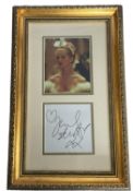 Jennifer Ellison signed mounted and framed colour photo with signature below. Measures 18x11.