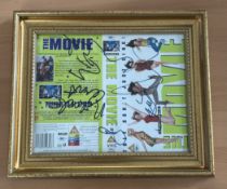 Spice Girls multi signed 12x10 inch overall framed Spice World the Movie DVD sleeve signatures