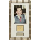 Ray Reardon 24x14 overall size mounted and framed signature piece. Includes a colour photo and a