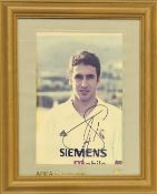 Real Madrid legend Raul signed approx. 16x12 framed colour photo. Good condition. All autographs