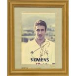 Real Madrid legend Raul signed approx. 16x12 framed colour photo. Good condition. All autographs