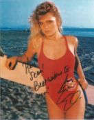 Erika Eleniak signed 10x8 inch Baywatch colour photo. Good Condition. All autographs come with a
