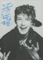 Emily Lloyd signed 6x4inch black and white photo dedicated. Good Condition. All autographs come with