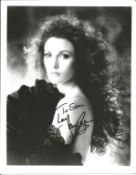 Jane Seymour signed 10x8 inch black and white photo dedicated. Good Condition. All autographs come