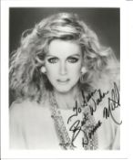 Donna Mills signed 10x8 inch black and white photo dedicated. Good Condition. All autographs come