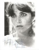 Karen Allen signed 10x8 inch black and white photo dedicated. Good Condition. All autographs come
