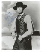 Hugh O'Brian signed 10x8 inch black and white photo dedicated. Good Condition. All autographs come