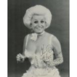 Barbara Windsor signed 10x8 inch black and white photo dedicated. Good Condition. All autographs