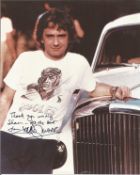 Dudley Moore signed 10x8 inch colour photo dedicated. Good Condition. All autographs come with a